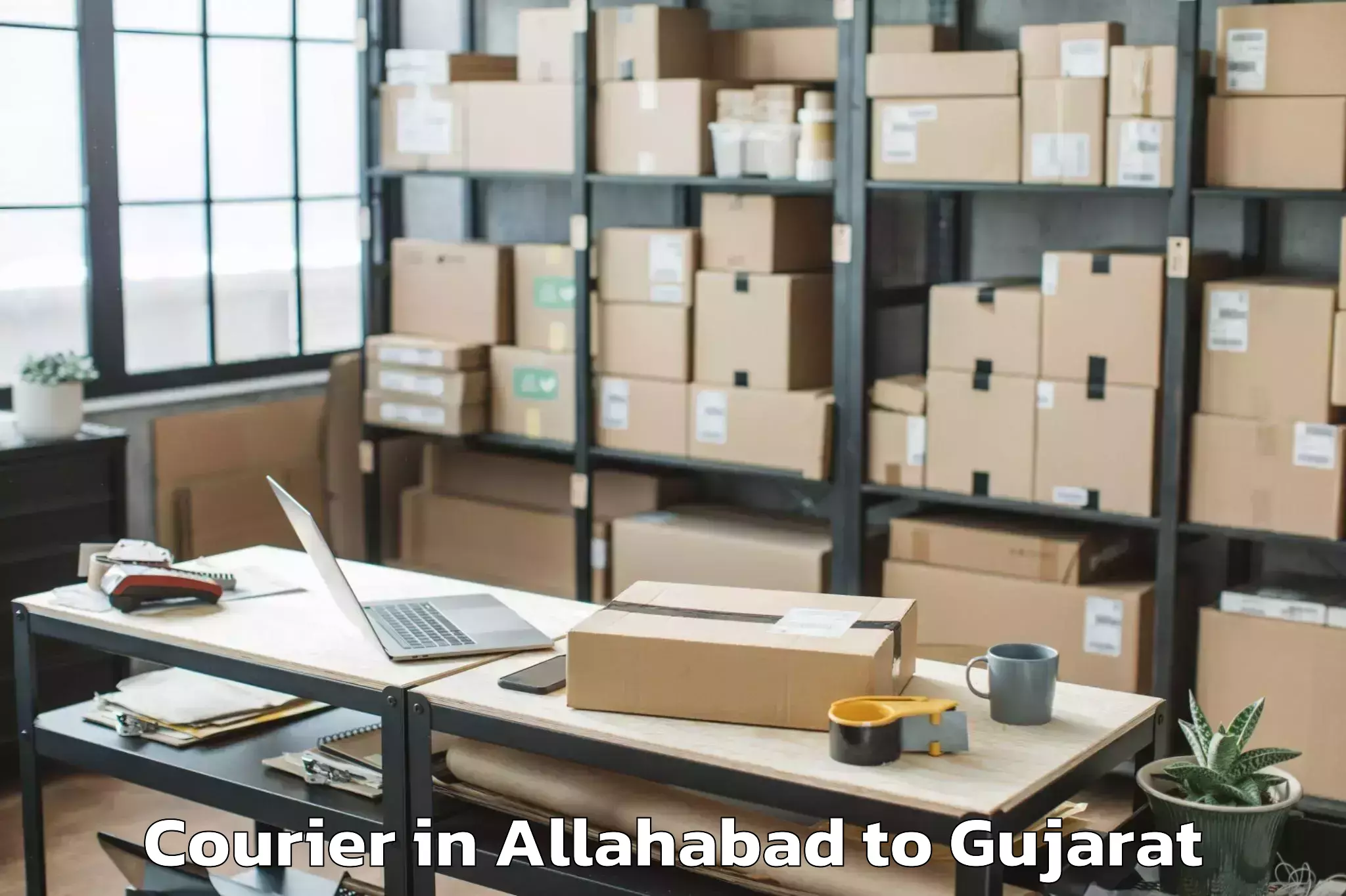 Book Allahabad to Modasa Courier Online